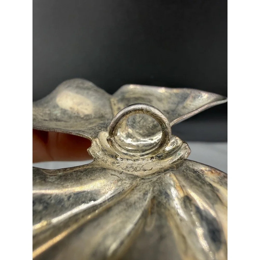 Vintage Silver Tone Bow Brooch Clip On Earrings Set‎